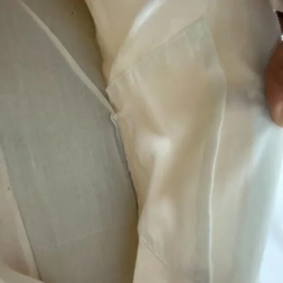 Floral Woven Women's  Embroidered Floral Accents Cream Straw Shoulder Bag - Picture 7 of 8